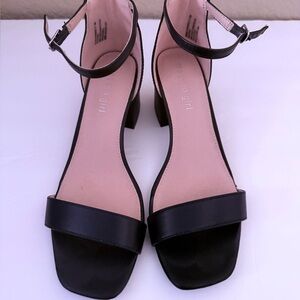 Merona Black Ankle Strap Heels